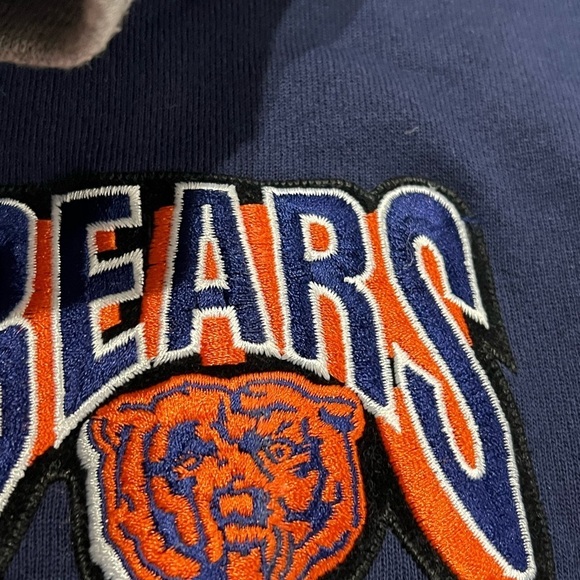 Vintage 80s Chicago Bears NFL Football 1980s Sweatshirt Jacket - Picture 6 of 7